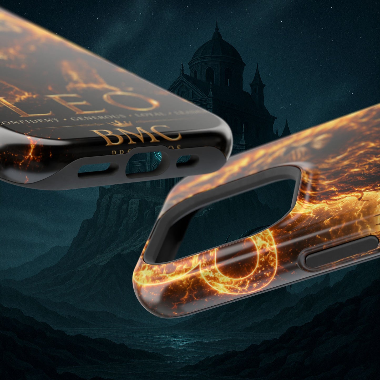 "Funda Magnética Reforzada ♌ Leo — Soberano del fuego eterno"