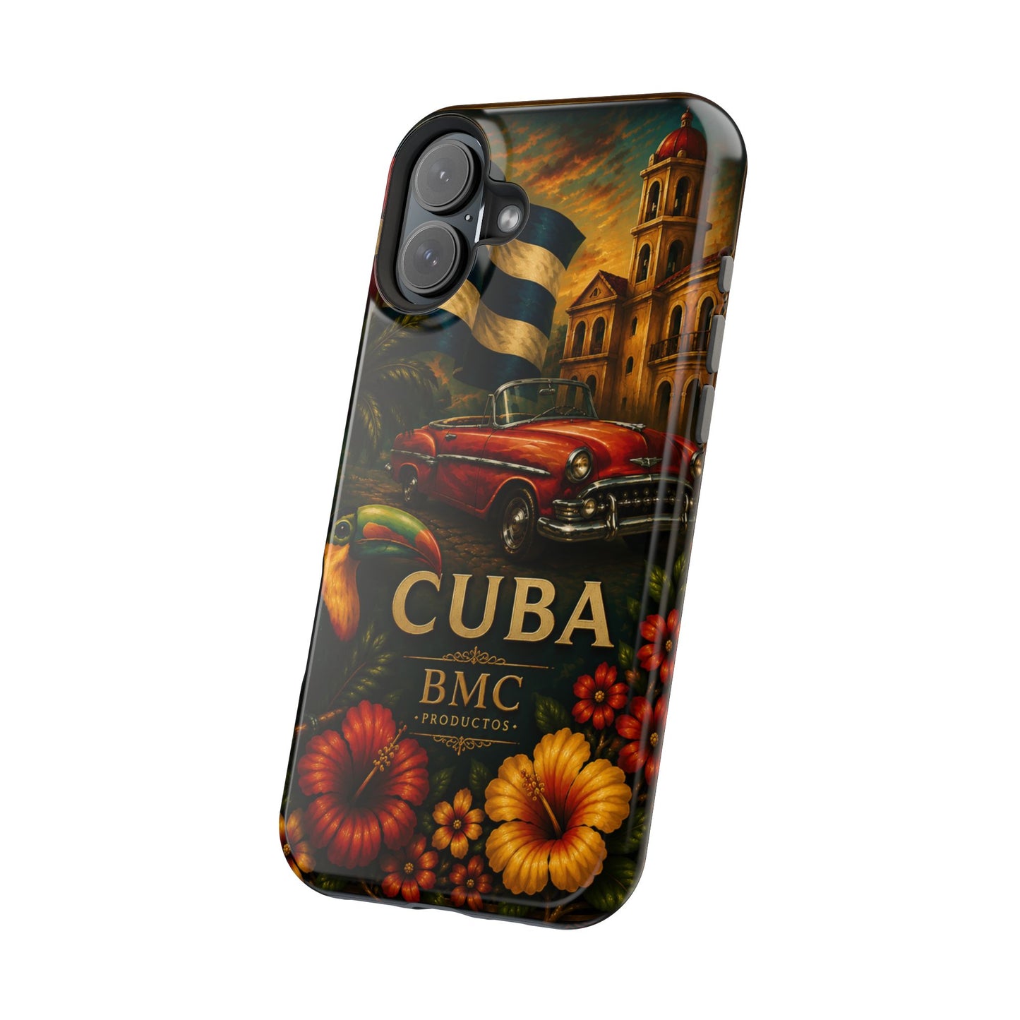 "Funda Magnética Reforzada Magnética Reforzada Cuba: Ritmo, Historia y Encanto Caribeño 🎺🚗🌴 "
