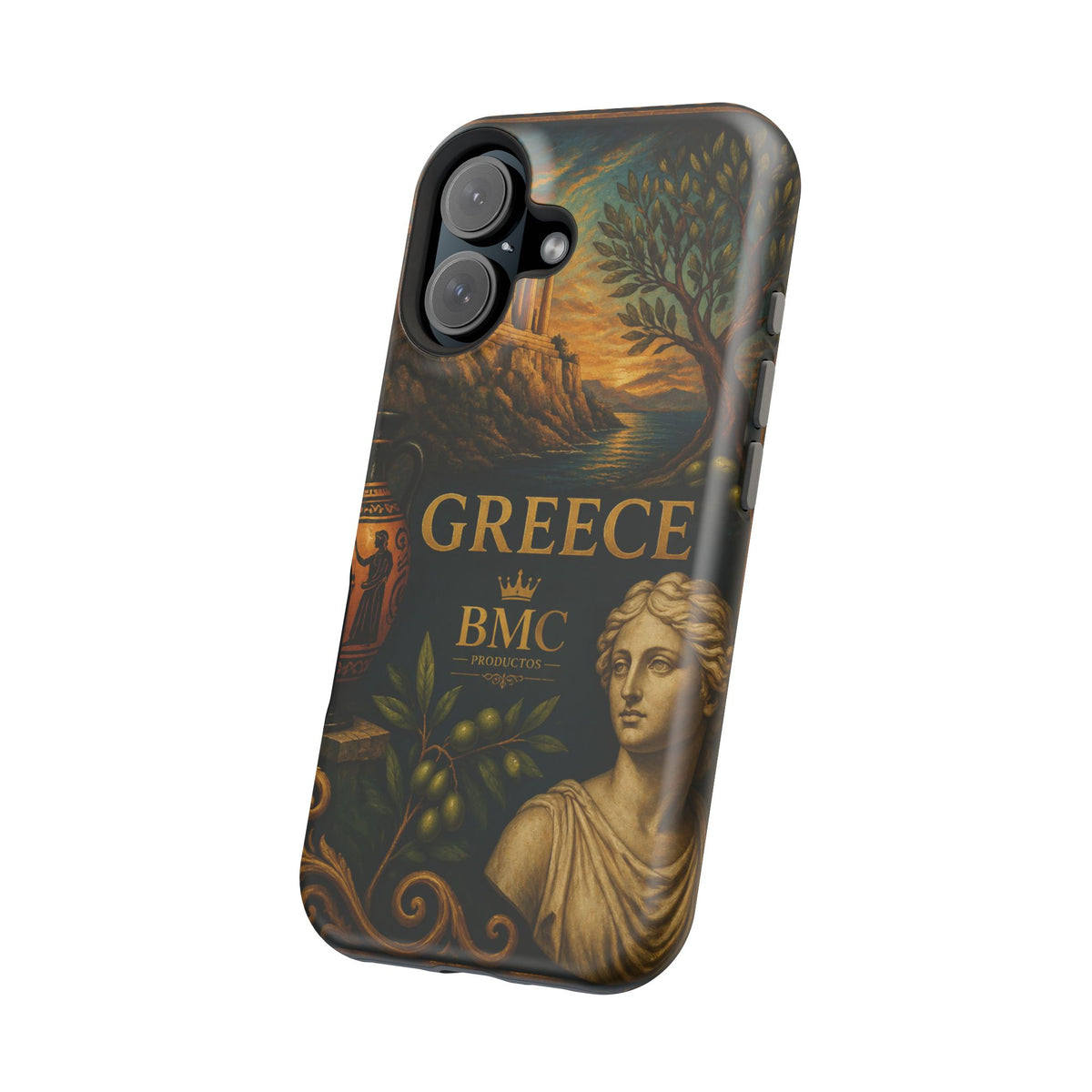 "Funda Magnética Reforzada Magnética Reforzada Grecia: Cuna de Dioses, Maravillas y Filosofía 🌊🏛️⚡"