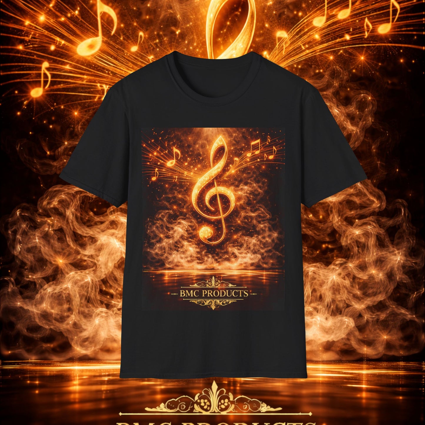 "Camiseta clave de sol 🎼🔥 “Donde nace una nota… nace una llama.” 🔥🎼