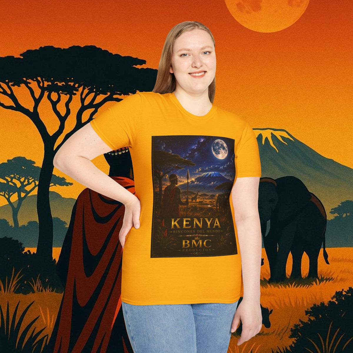 "Camiseta Kenia: Aventura Salvaje y Tierra de Horizontes Infinitos 🦁🌄🏕️"
