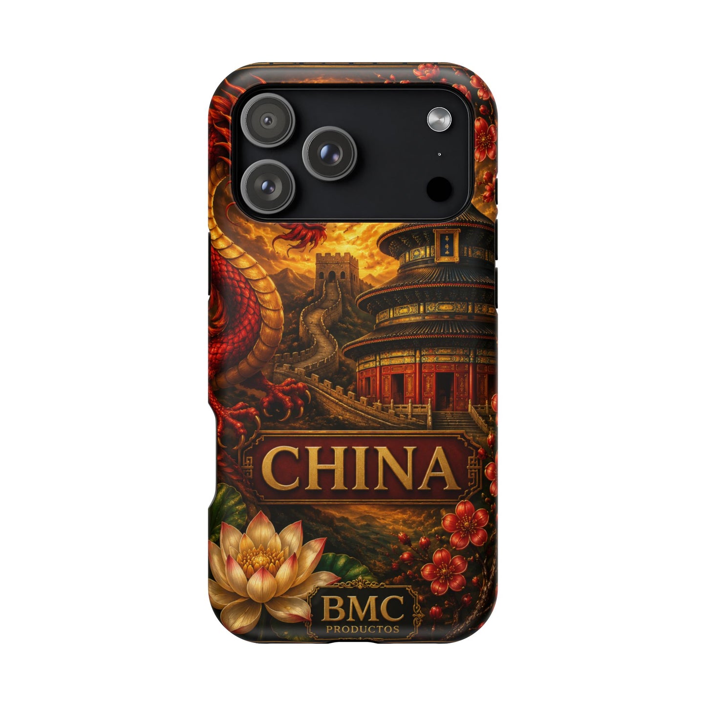 "Funda Magnética Reforzada Magnética Reforzada China – Dragones, murallas y leyendas eternas"