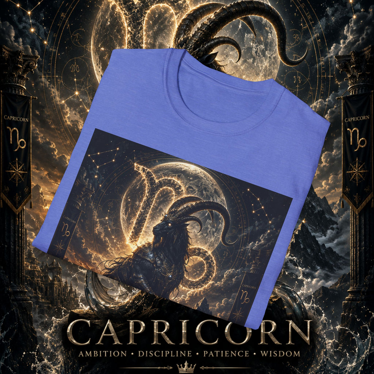"Camiseta ♑ Capricornio – El Guardián de las Cumbres"