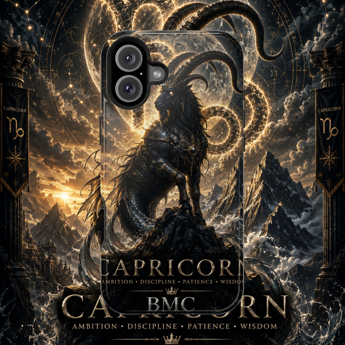 "Funda Magnética Reforzada♑ Capricornio – El Guardián de las Cumbres"