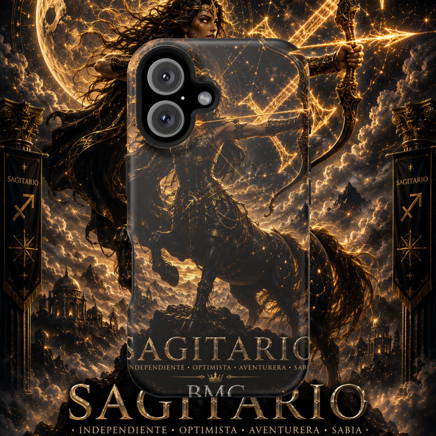"Funda Magnética Reforzada Sagitario M– La Cazadora del Horizonte"