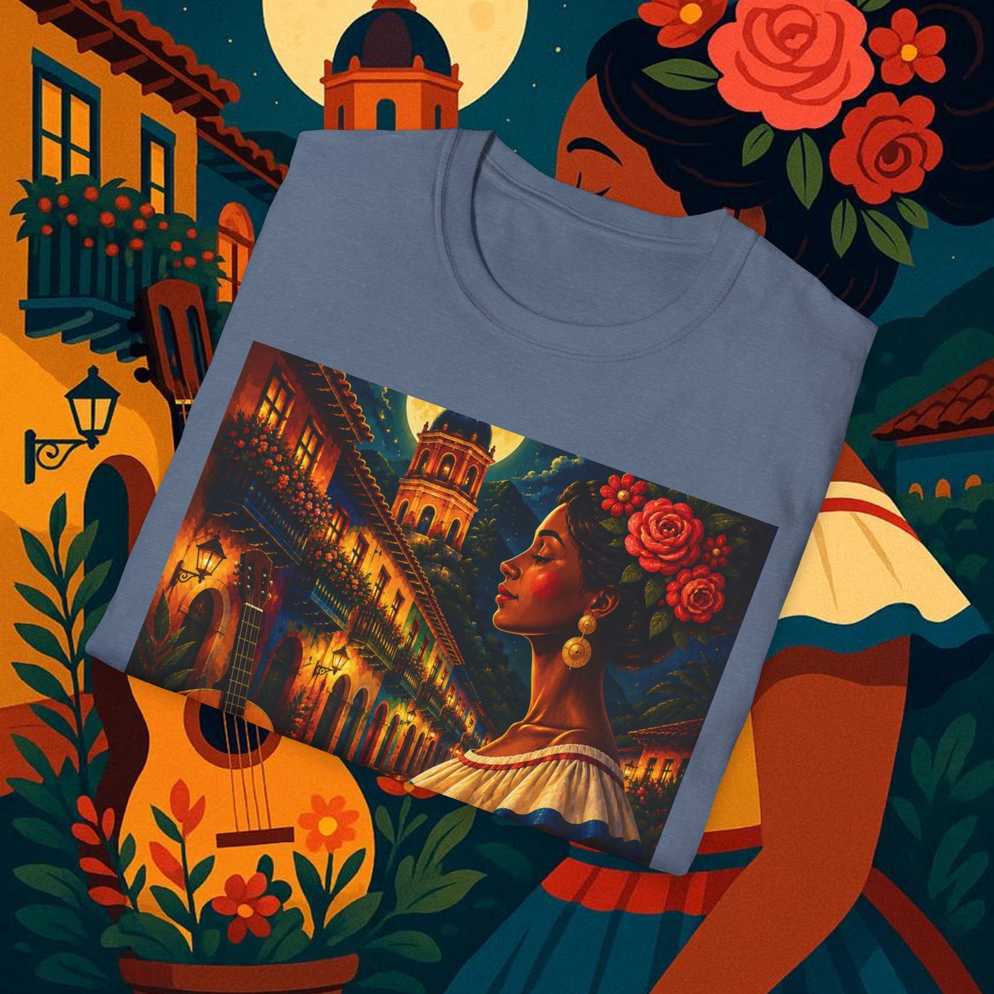 "Camiseta Colombia: Magia de Colores, Café y Tradición ☕🎨🌄"