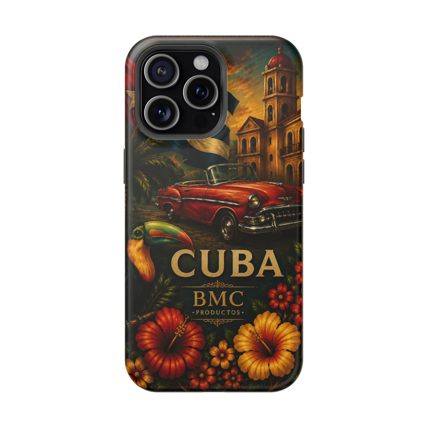 "Funda Magnética Reforzada Magnética Reforzada Cuba: Ritmo, Historia y Encanto Caribeño 🎺🚗🌴 "