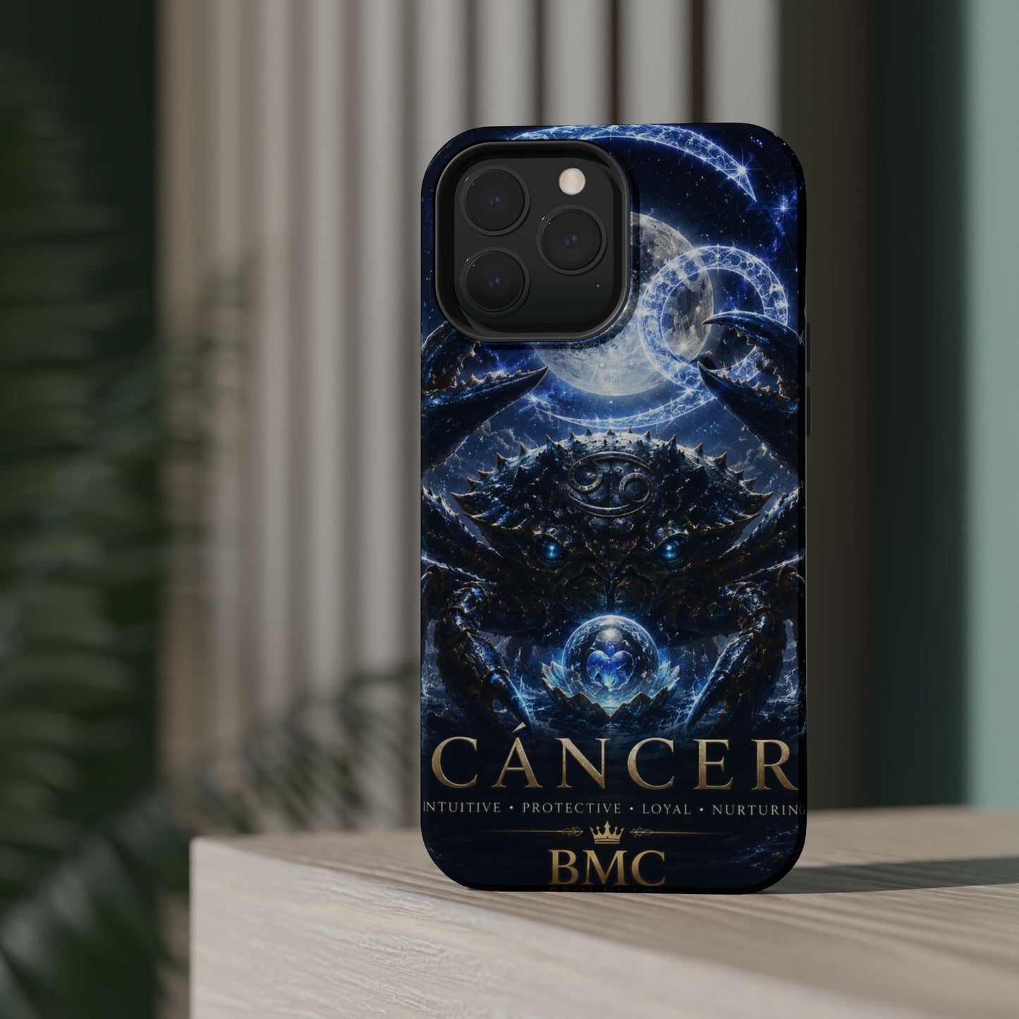"Funda Magnética Reforzada ♋ Cáncer — Guardián de las profundidades""