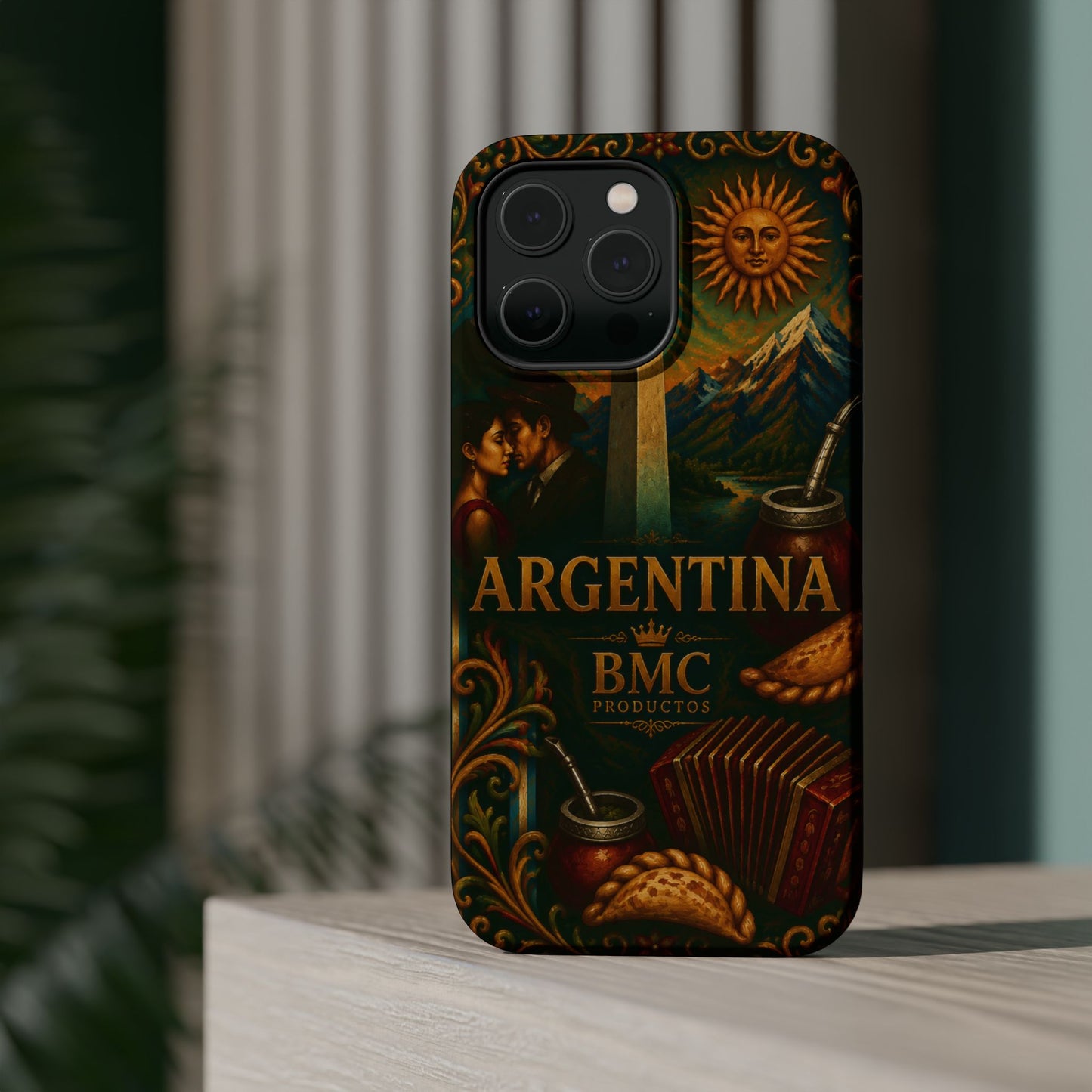 "Funda Magnética Reforzada Argentina: Pasión, Tradición y Tierra de Sueños🔥🏞️"