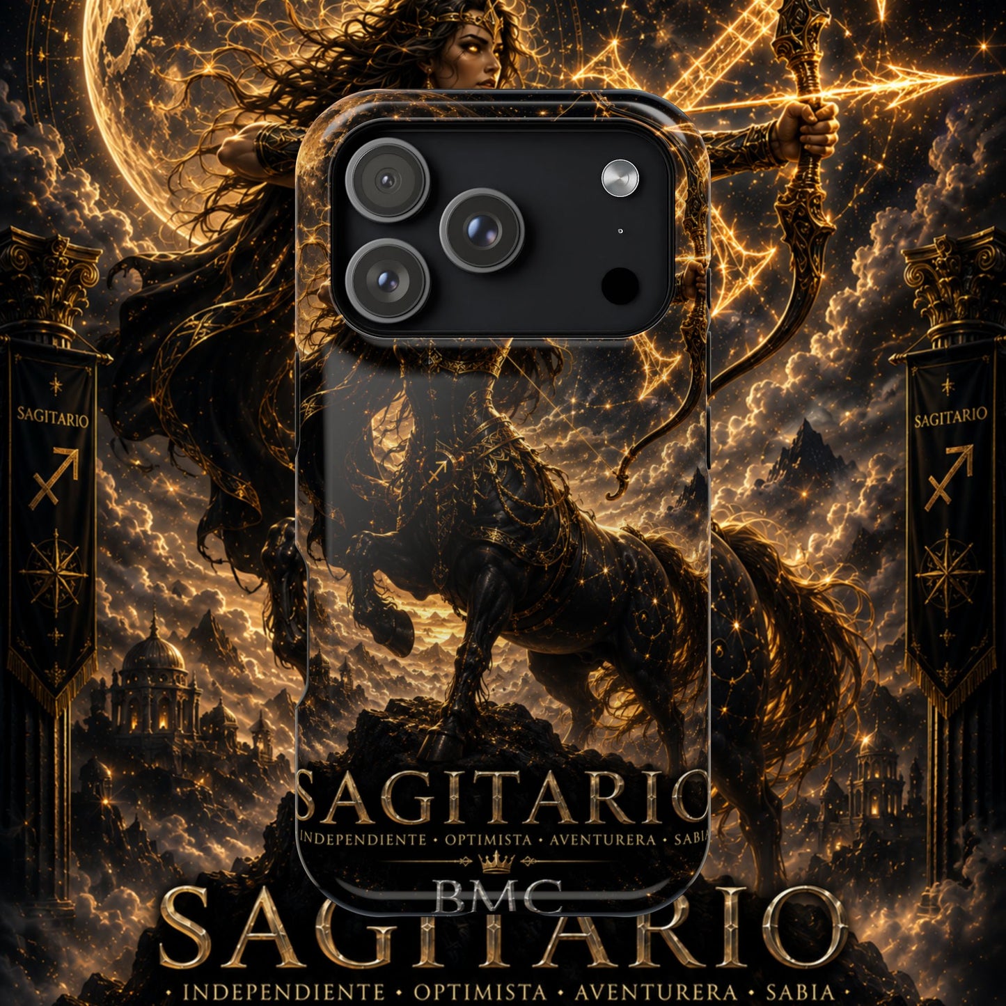 "Funda Magnética Reforzada Sagitario M– La Cazadora del Horizonte"
