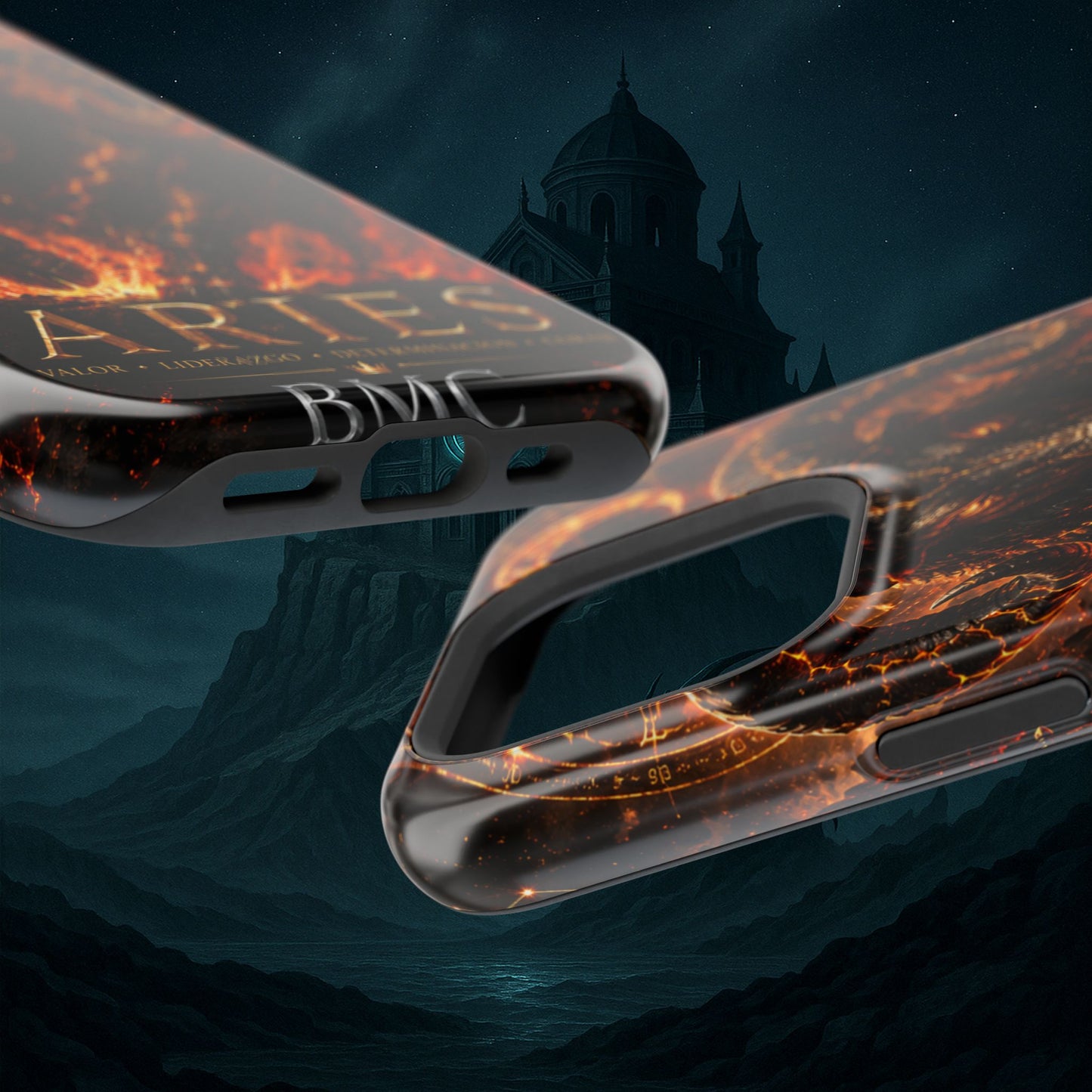 "Funda Magnética Reforzada ♈ Aries — Espíritu de fuego"