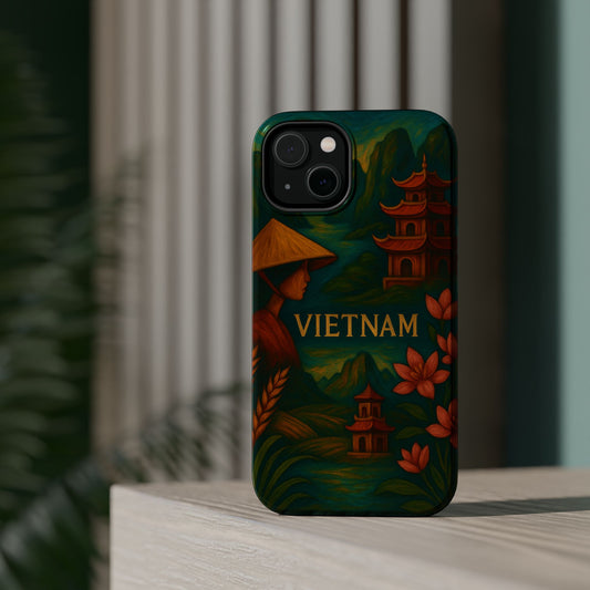 "Funda Magnética Reforzada Magnética Reforzada  Vietnam: Tradición, Naturaleza y Leyendas Ancestrales 🎋🏯🐉"