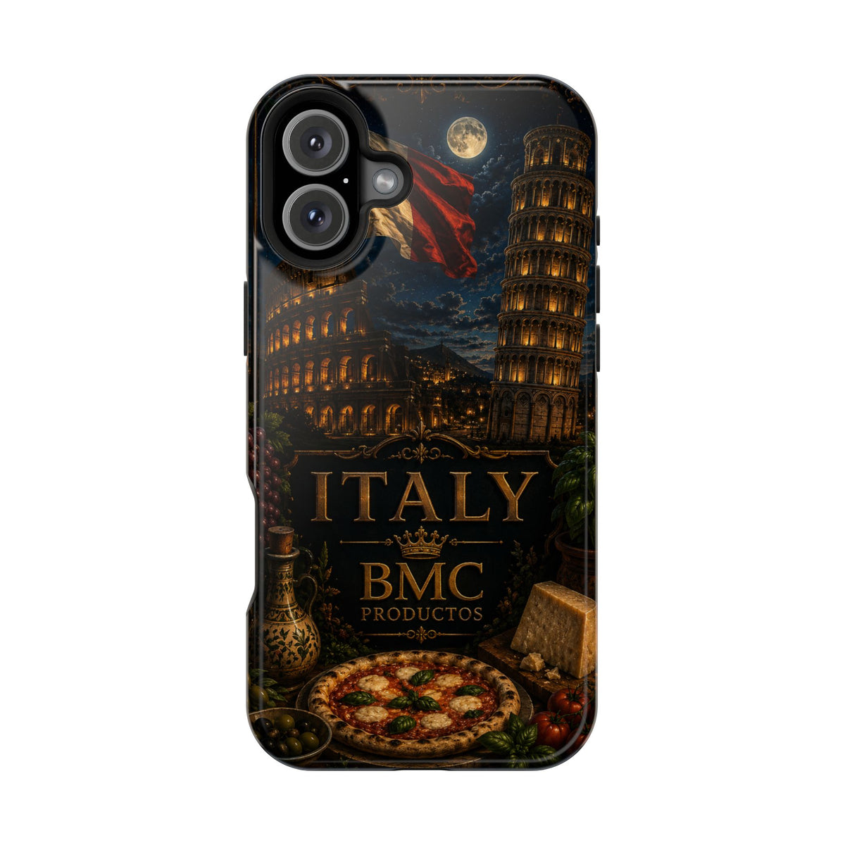 "Funda Magnética Reforzada Magnética Reforzada Italia: Arte, Pasión y Sabores Eternos 🎨🍝🏛️"