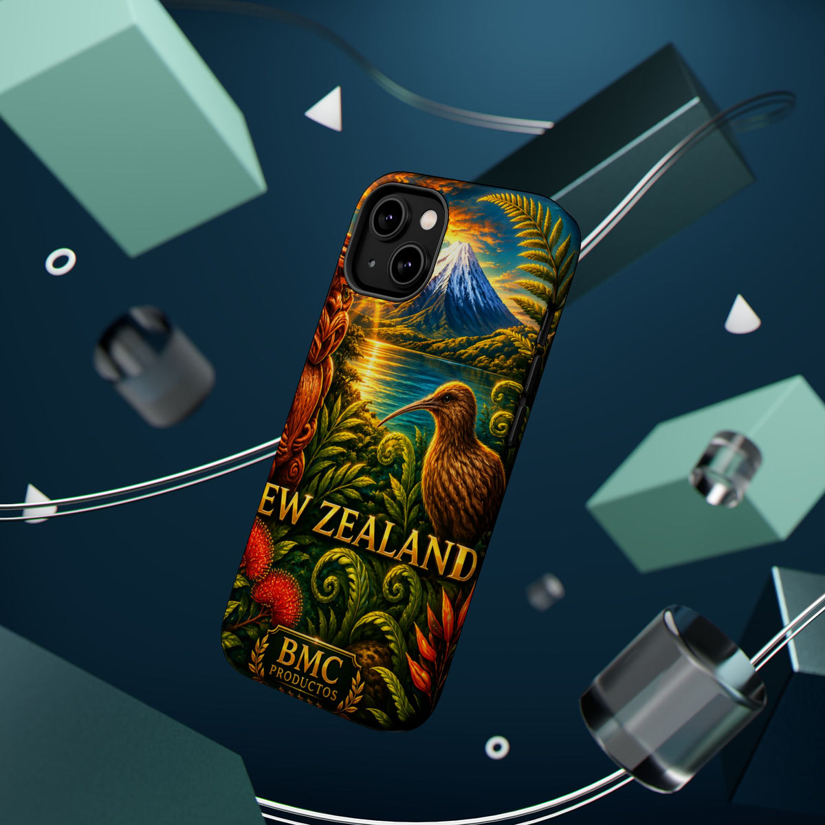 "New Zealand Reinforced Magnetic Case🏞️ – A paradise of nature and adventure"