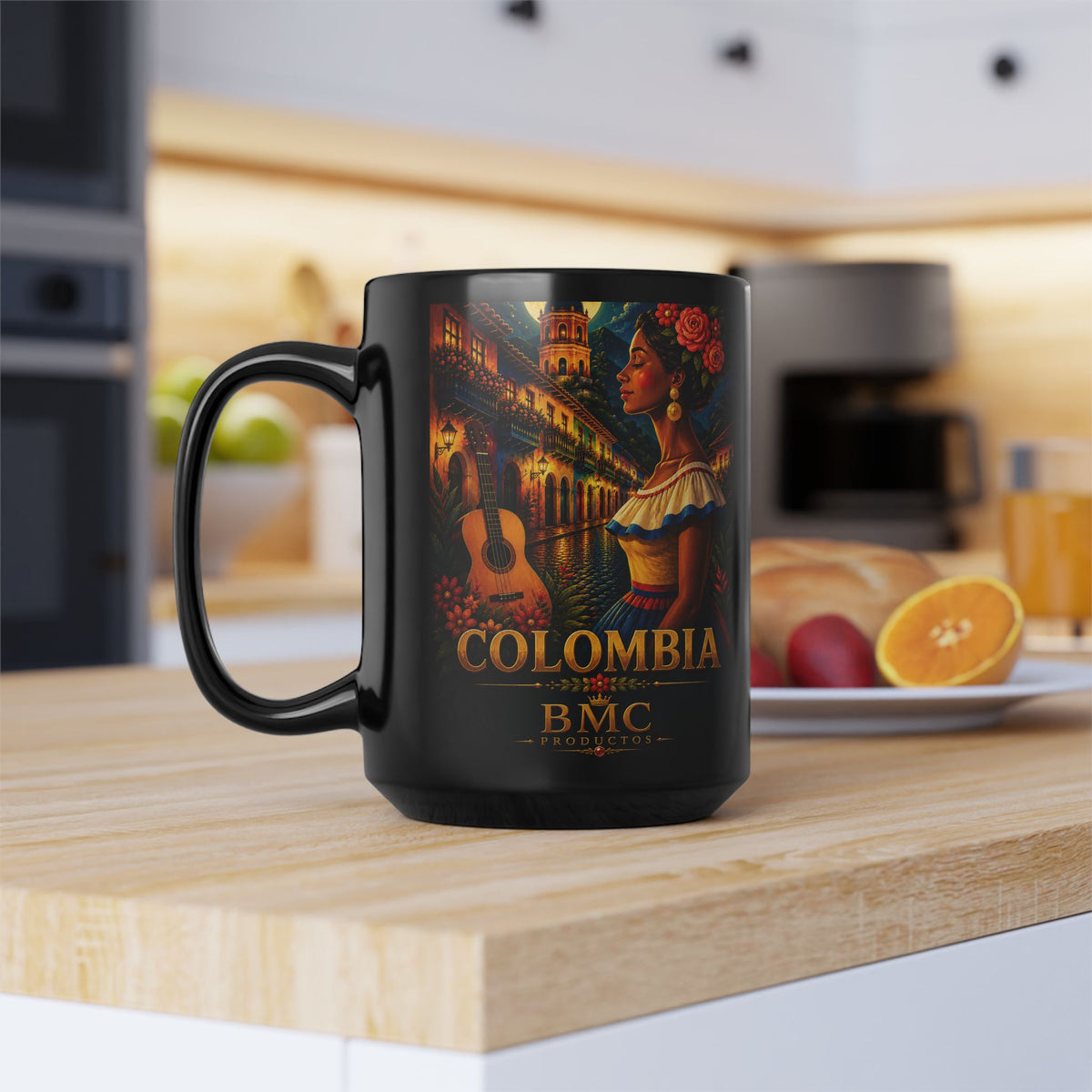 "Taza Colombia: Magia de Colores, Café y Tradición ☕🎨🌄"