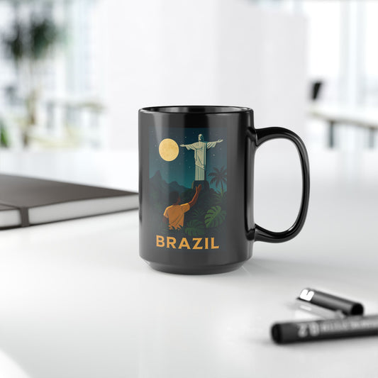 "Brazil Mug: Rhythm, Nature, and Infinite Joy 🎶🌴🏖️"