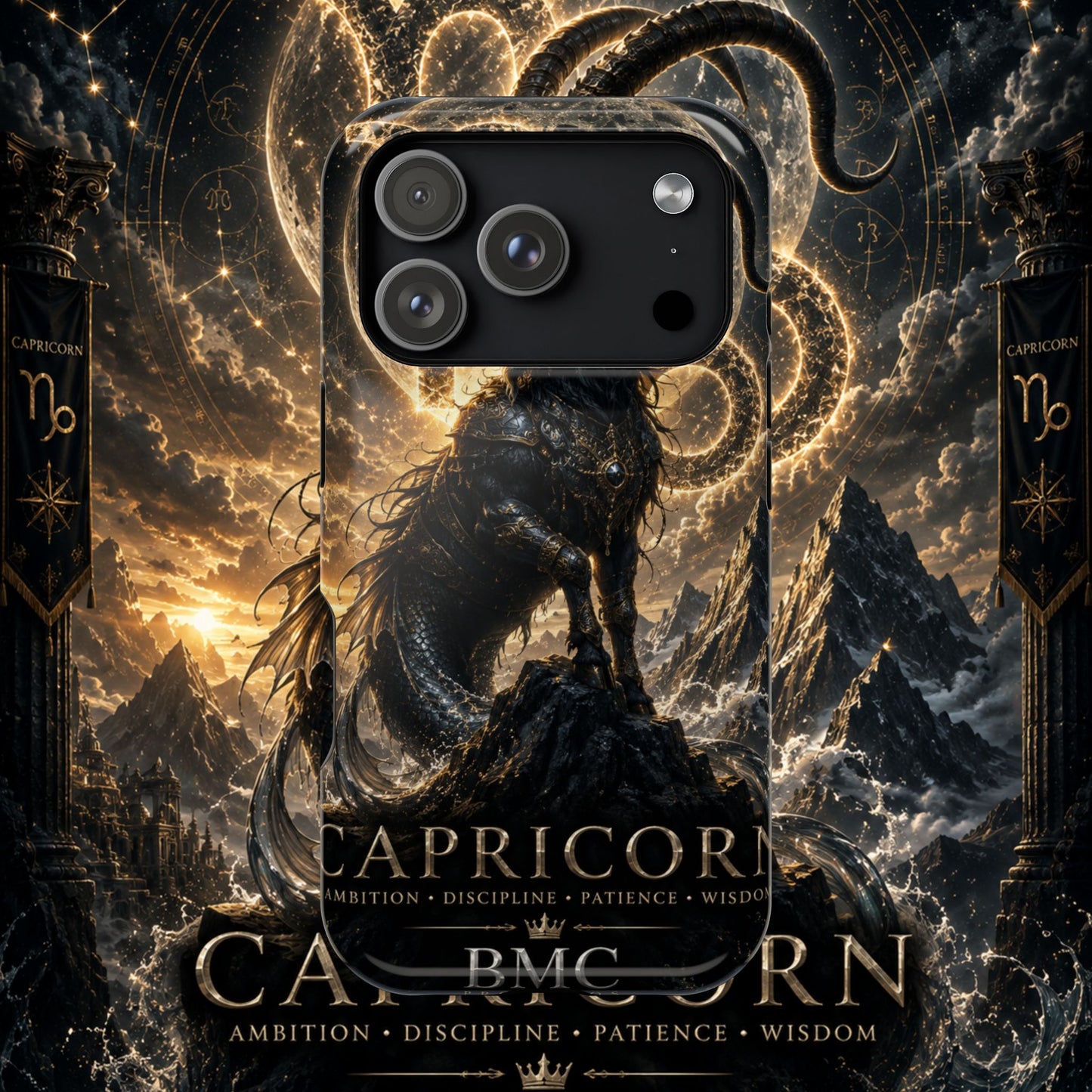 "Funda Magnética Reforzada♑ Capricornio – El Guardián de las Cumbres"