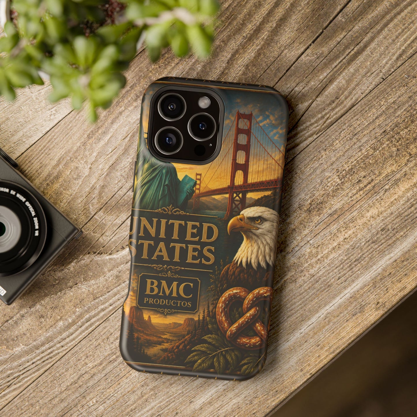 "Funda Magnética Reforzada Estados Unidos: Sueños, Libertad y Grandes Horizontes 🗽🏜️🌆"