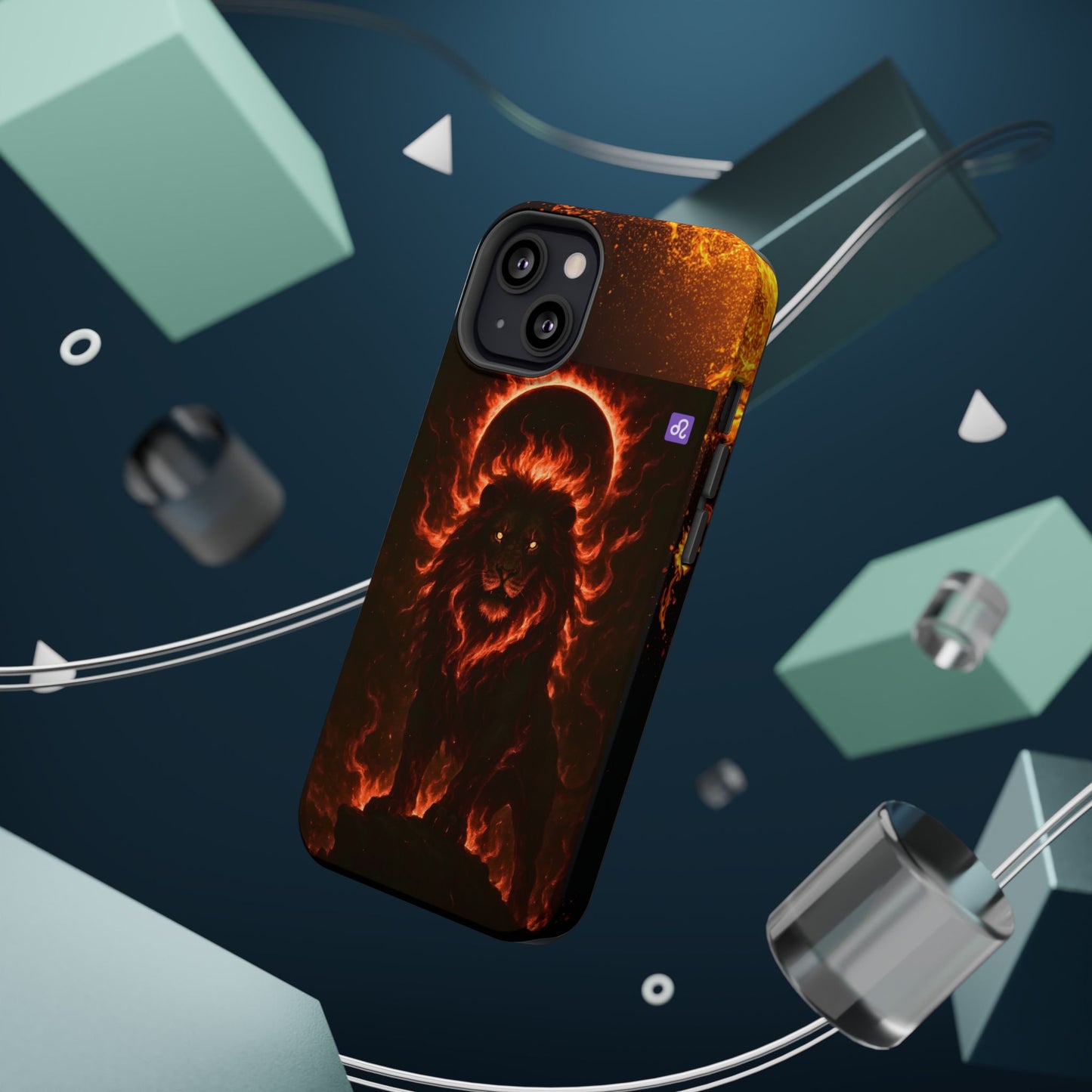 "Funda Magnética Reforzada ♌ Leo — Soberano del fuego eterno"