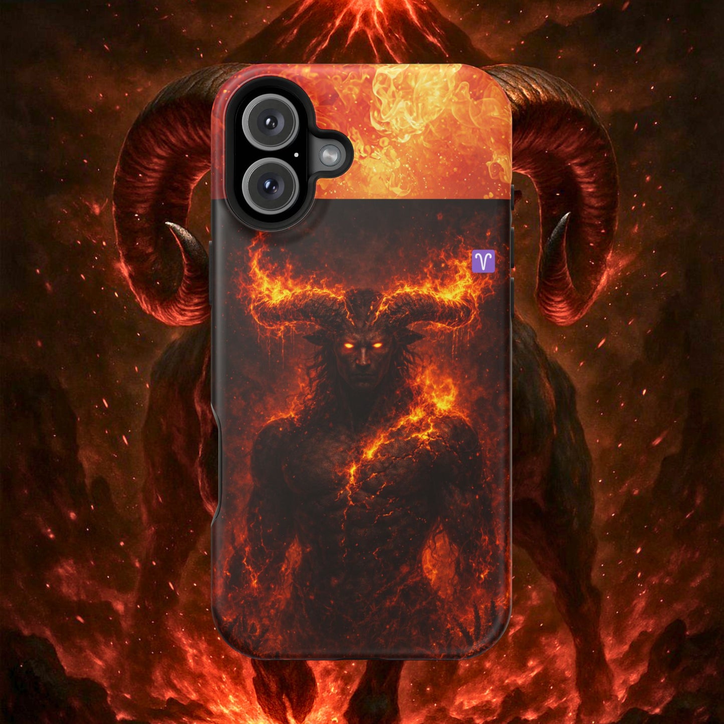"Funda Magnética Reforzada ♈ Aries — Espíritu de fuego"