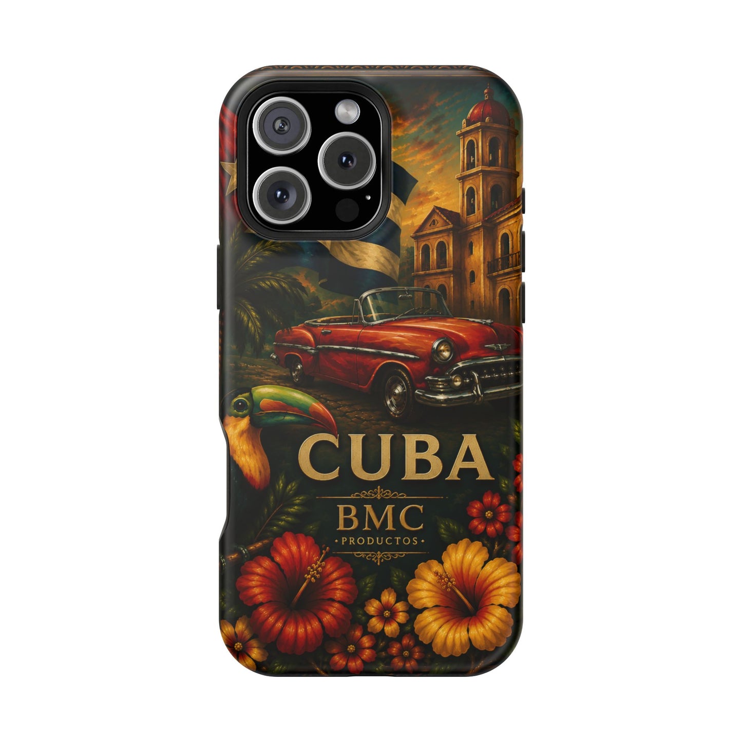 "Funda Magnética Reforzada Magnética Reforzada Cuba: Ritmo, Historia y Encanto Caribeño 🎺🚗🌴 "