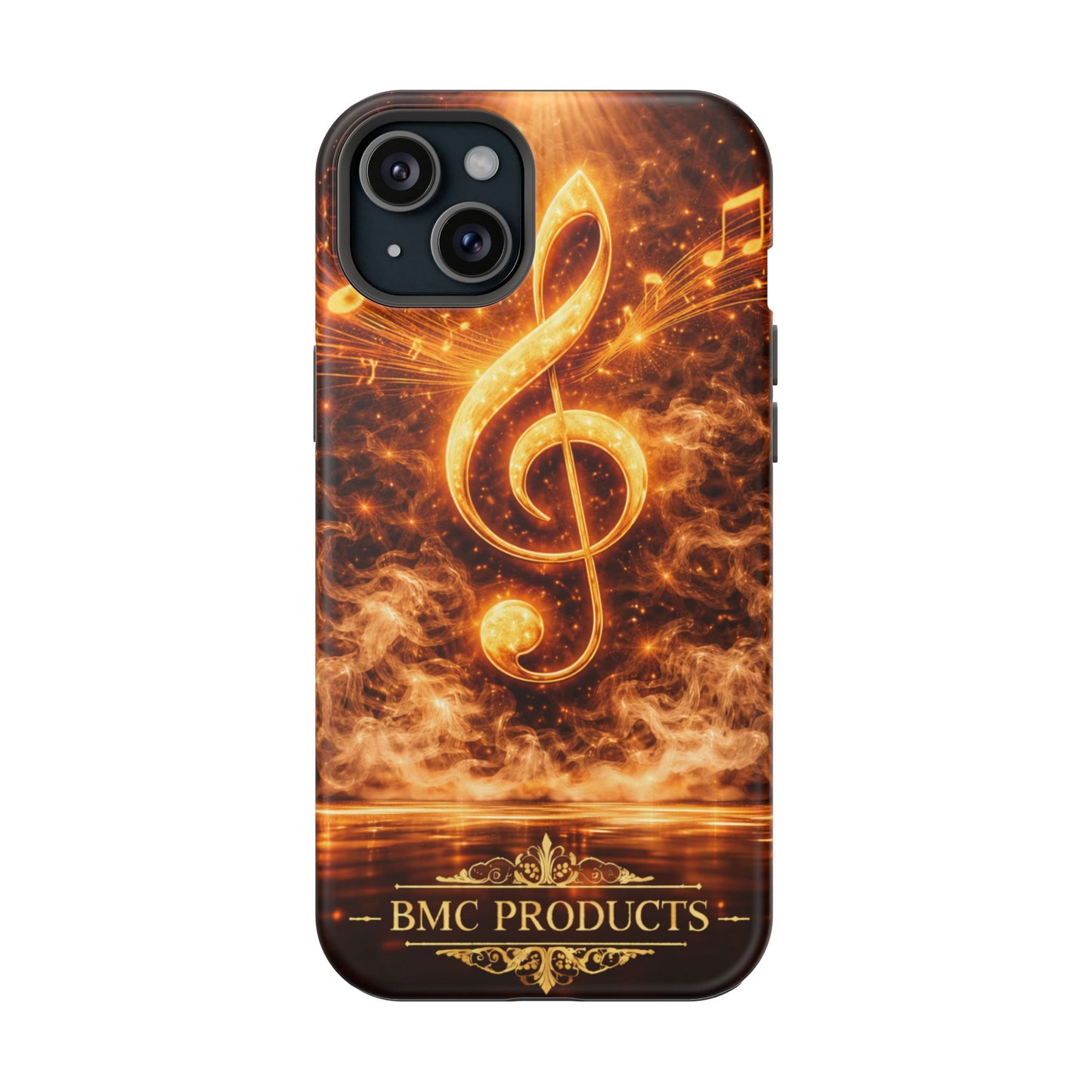 "Funda Magnética Reforzada Magnética Reforzada clave de sol 🎼🔥Donde nace una nota… nace una llama.” 🔥🎼