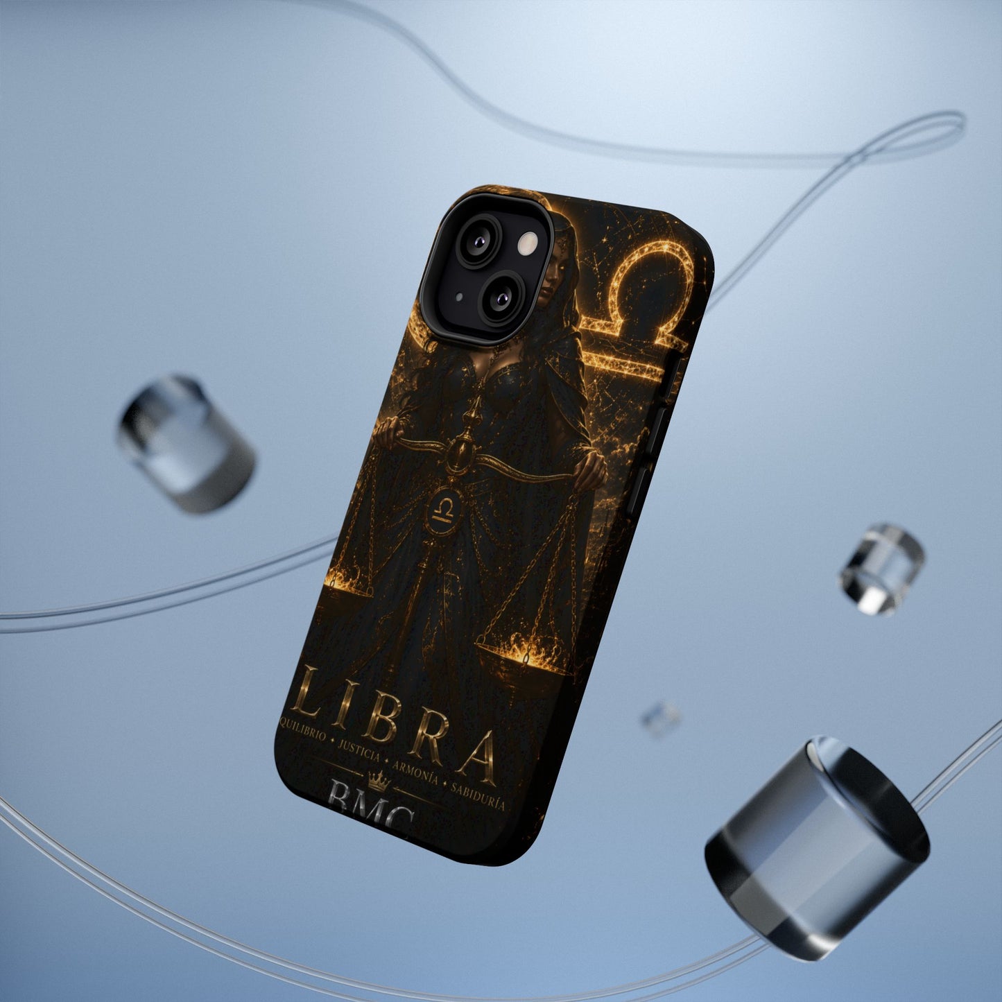 "Funda Magnética Reforzada libra– La Guardiana del Equilibrio"