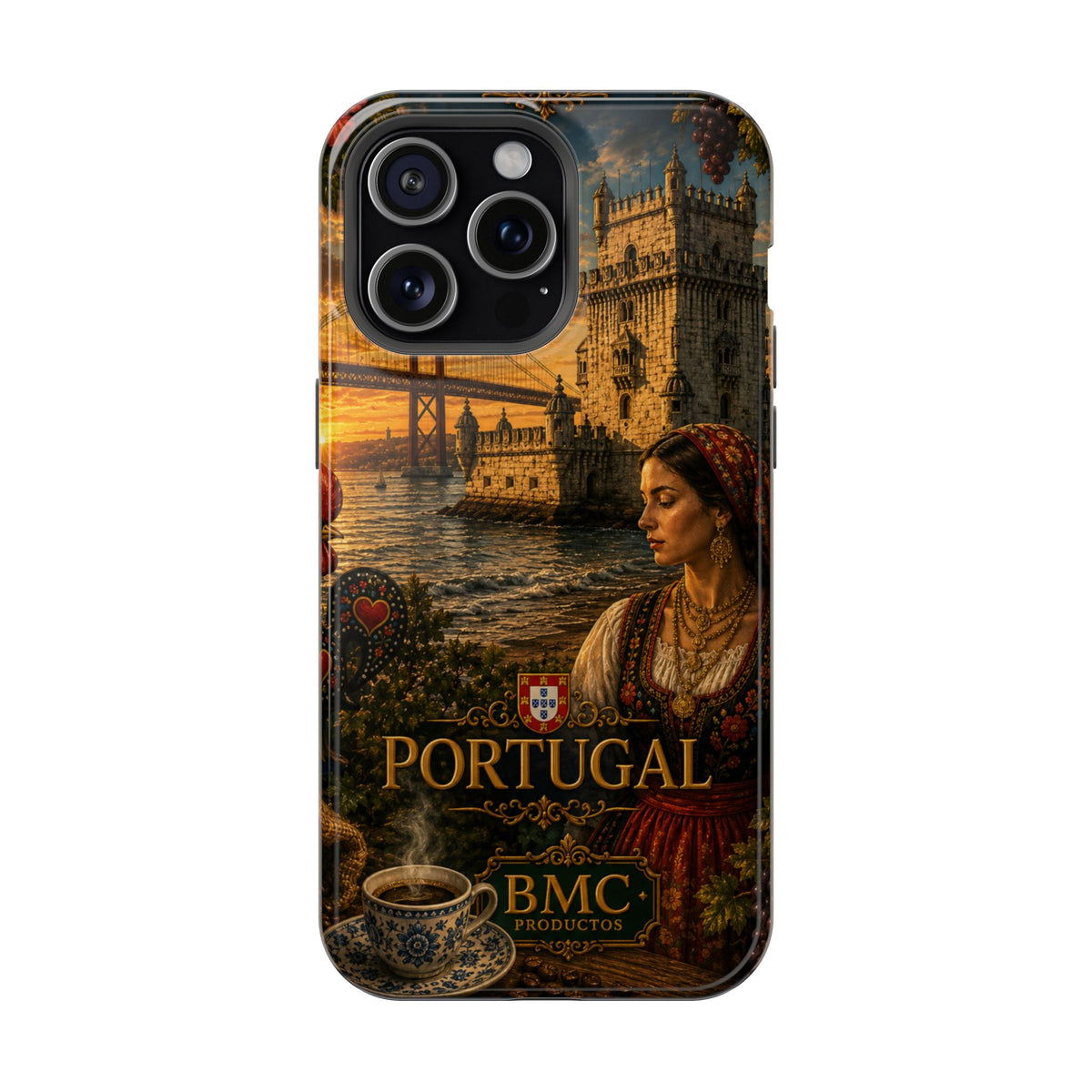 "Reinforced Magnetic Case Portugal: Atlantic Charm, Fados and Azulejos 🌊🎶🧿"