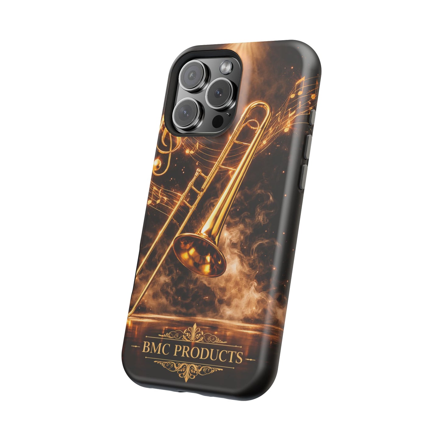 "Funda Magnética Reforzada Magnética Reforzada Trombón 🎷🔥No todos los fuegos hacen ruido… algunos tocan el alma.” 🔥🎷