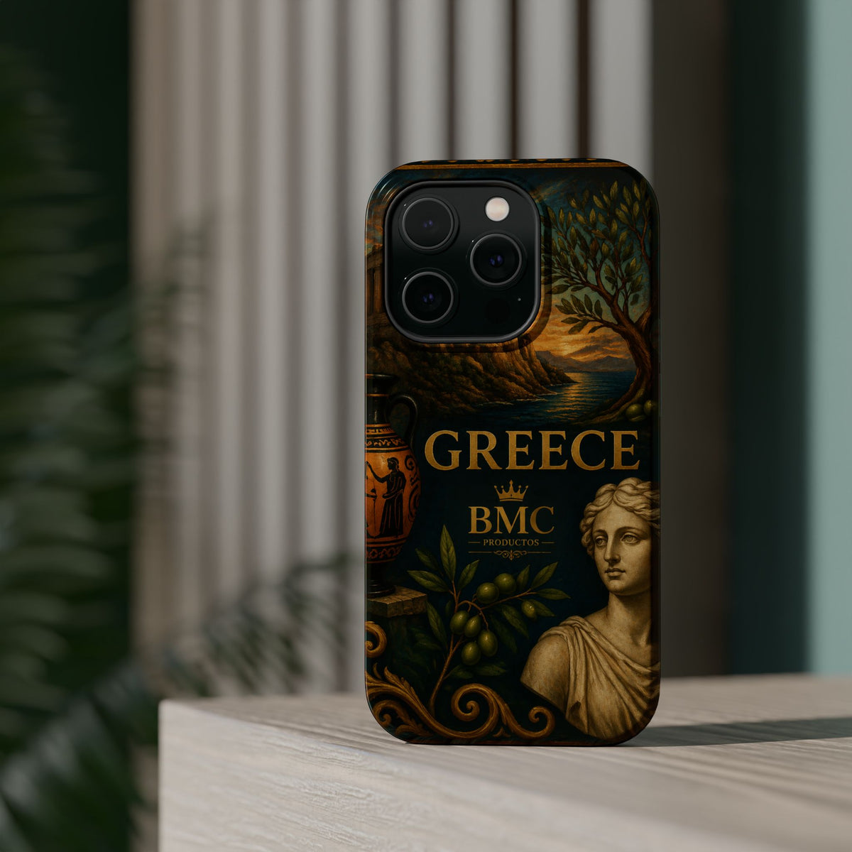 "Funda Magnética Reforzada Magnética Reforzada Grecia: Cuna de Dioses, Maravillas y Filosofía 🌊🏛️⚡"