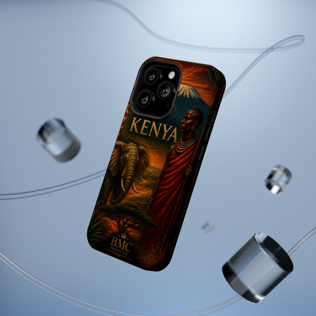"Reinforced Magnetic Case Kenya: Wild Adventure and Land of Infinite Horizons 🦁🌄🏕️"