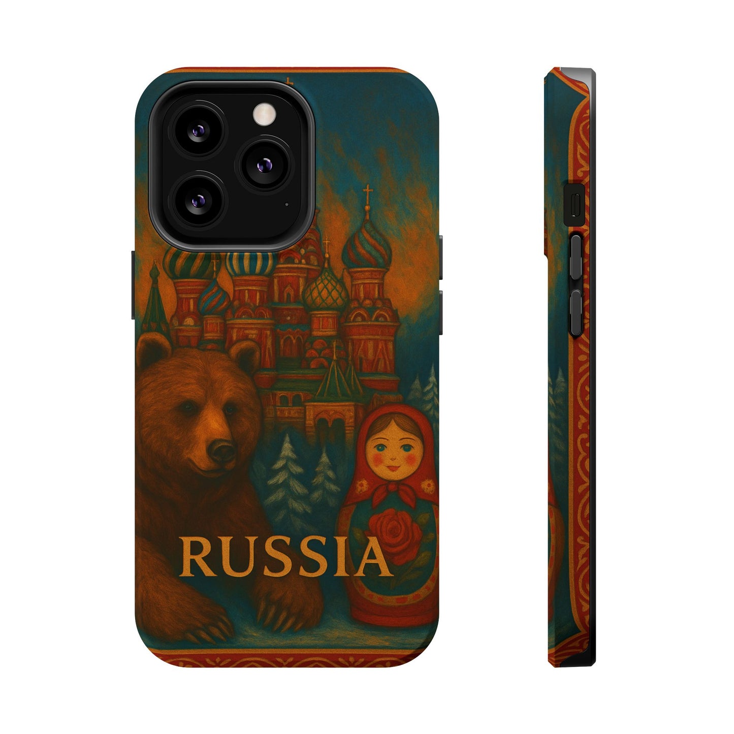 "Reinforced Magnetic Case Russia❄️ – Land of history, mystery, and grandeur"