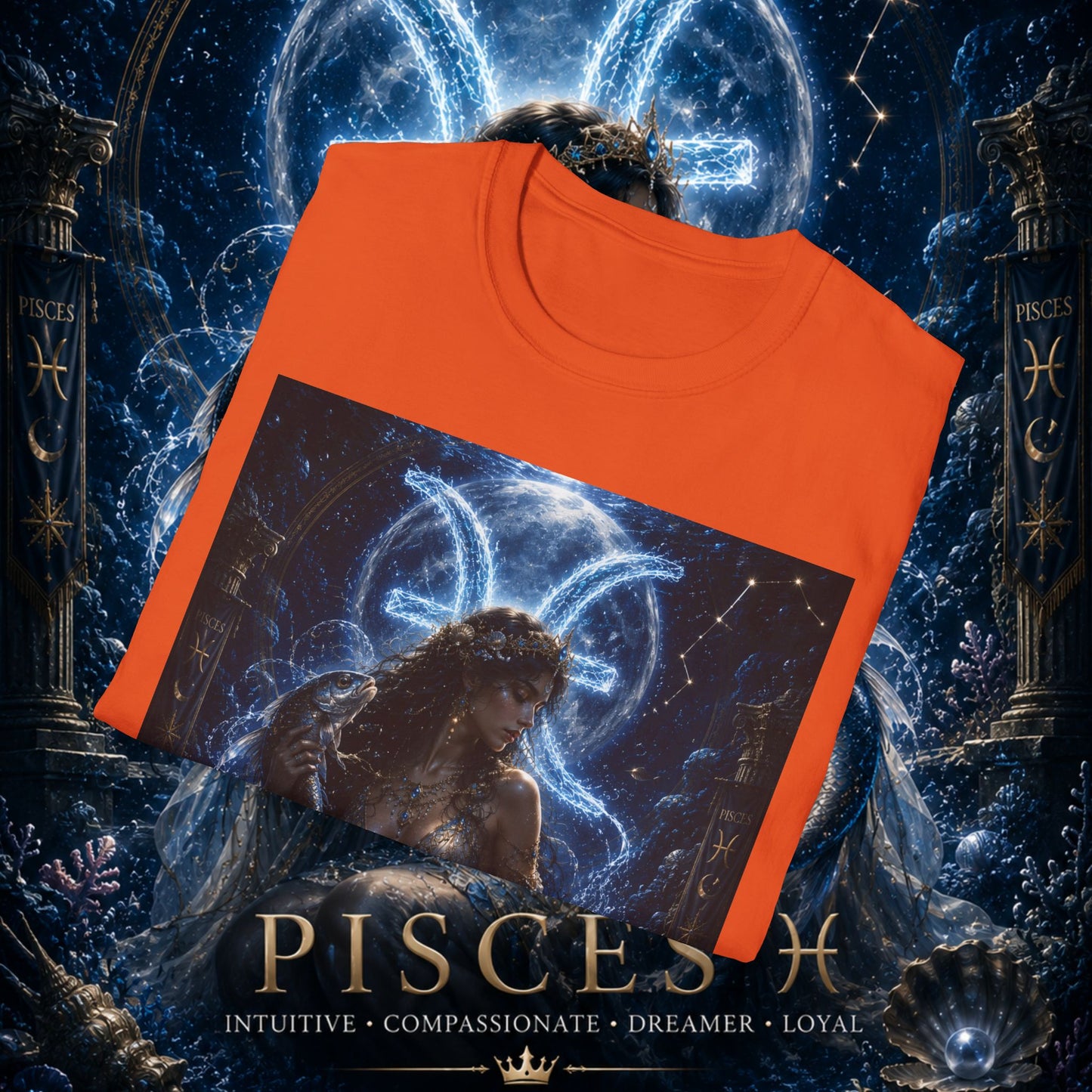 "Camiseta Piscis M — La Guardiana de las Profundidades"