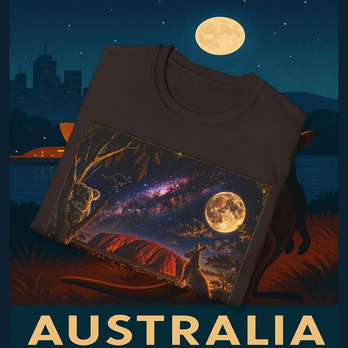 "Camiseta Australia 🌞 – Tierra de maravillas naturales y espíritu libre"