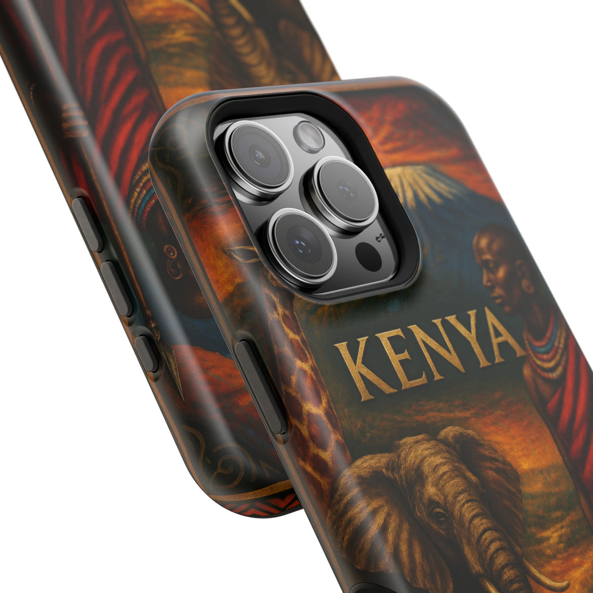 "Reinforced Magnetic Case Kenya: Wild Adventure and Land of Infinite Horizons 🦁🌄🏕️"