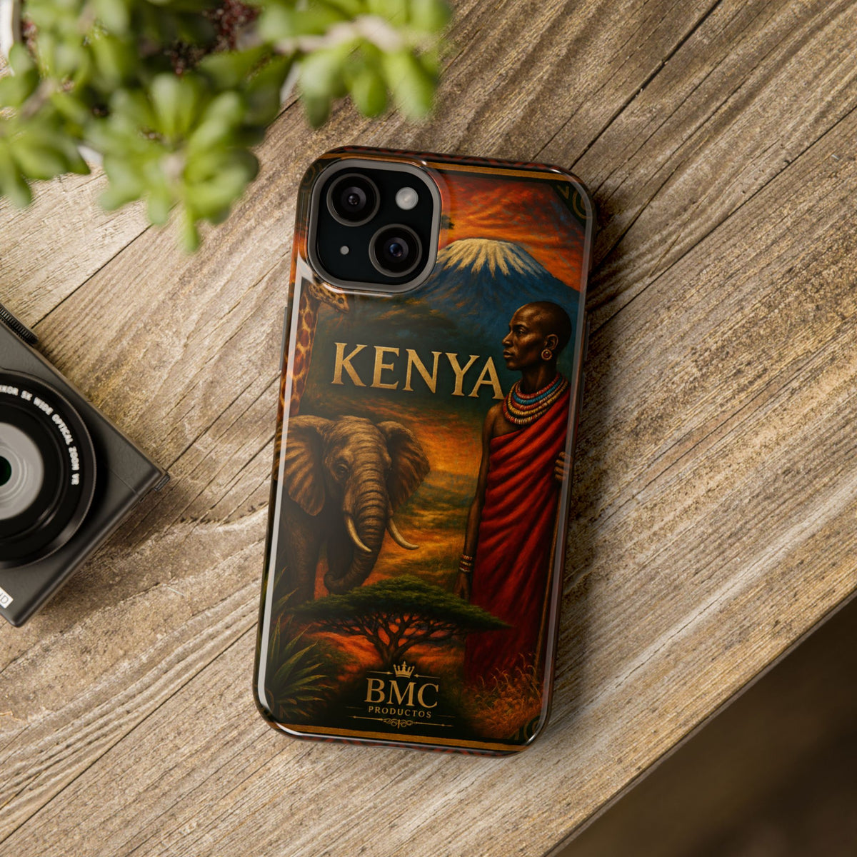 "Reinforced Magnetic Case Kenya: Wild Adventure and Land of Infinite Horizons 🦁🌄🏕️"