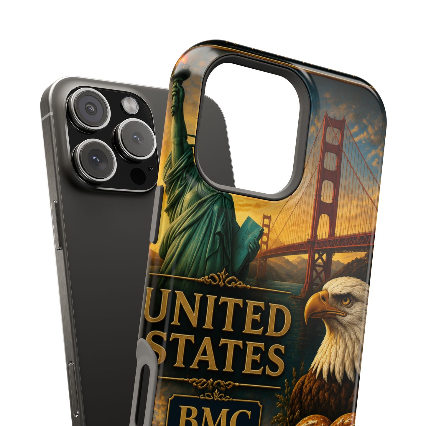 "Funda Magnética Reforzada Estados Unidos: Sueños, Libertad y Grandes Horizontes 🗽🏜️🌆"