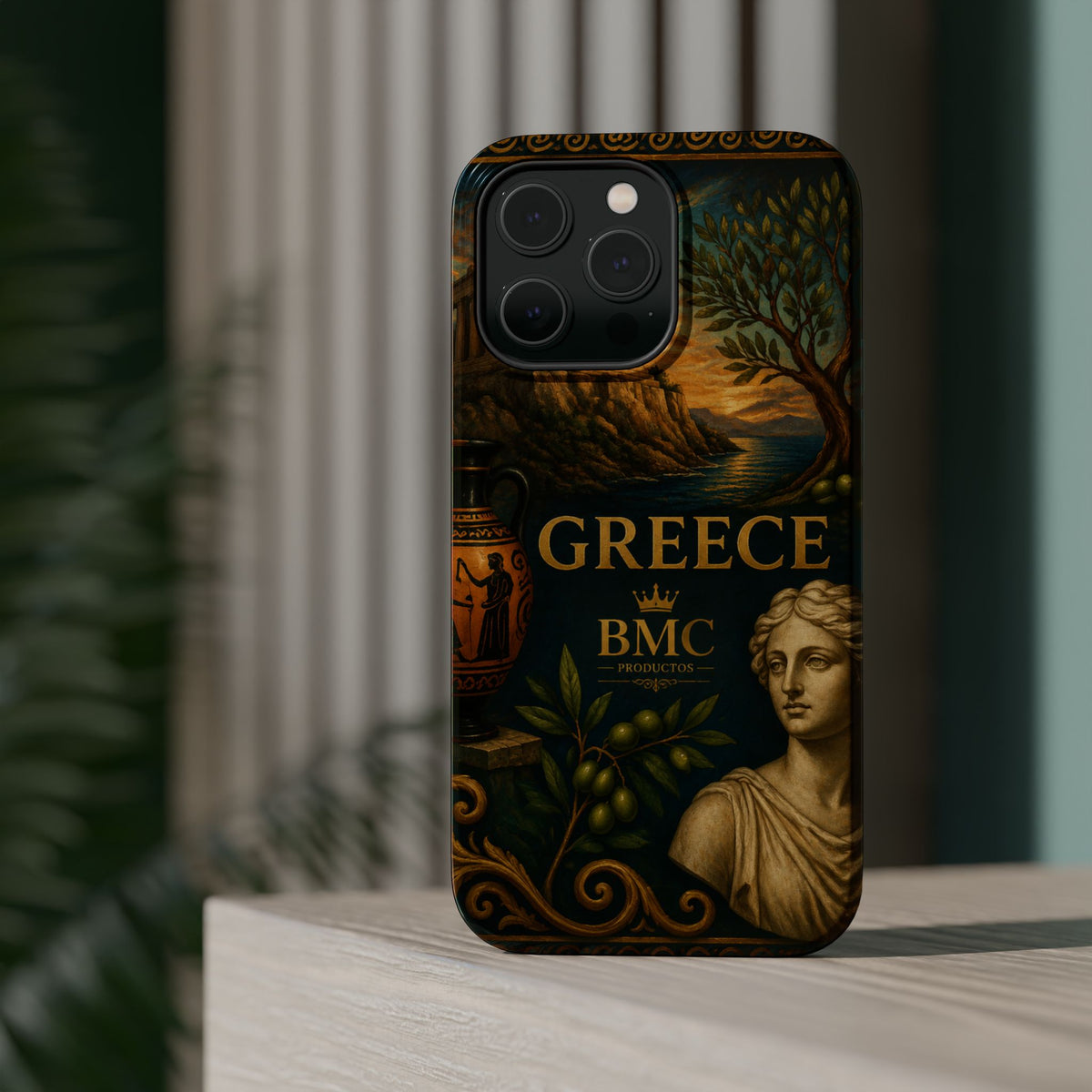 "Funda Magnética Reforzada Magnética Reforzada Grecia: Cuna de Dioses, Maravillas y Filosofía 🌊🏛️⚡"