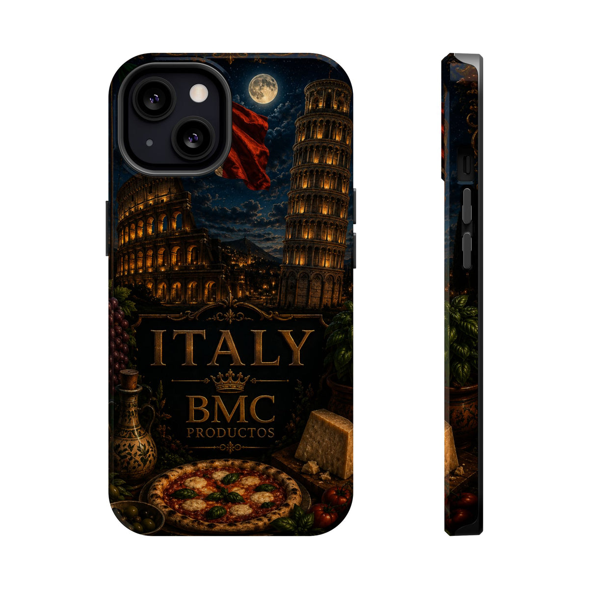 "Funda Magnética Reforzada Magnética Reforzada Italia: Arte, Pasión y Sabores Eternos 🎨🍝🏛️"