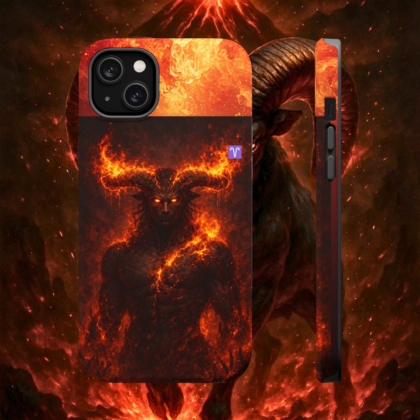 "Funda Magnética Reforzada ♈ Aries — Espíritu de fuego"