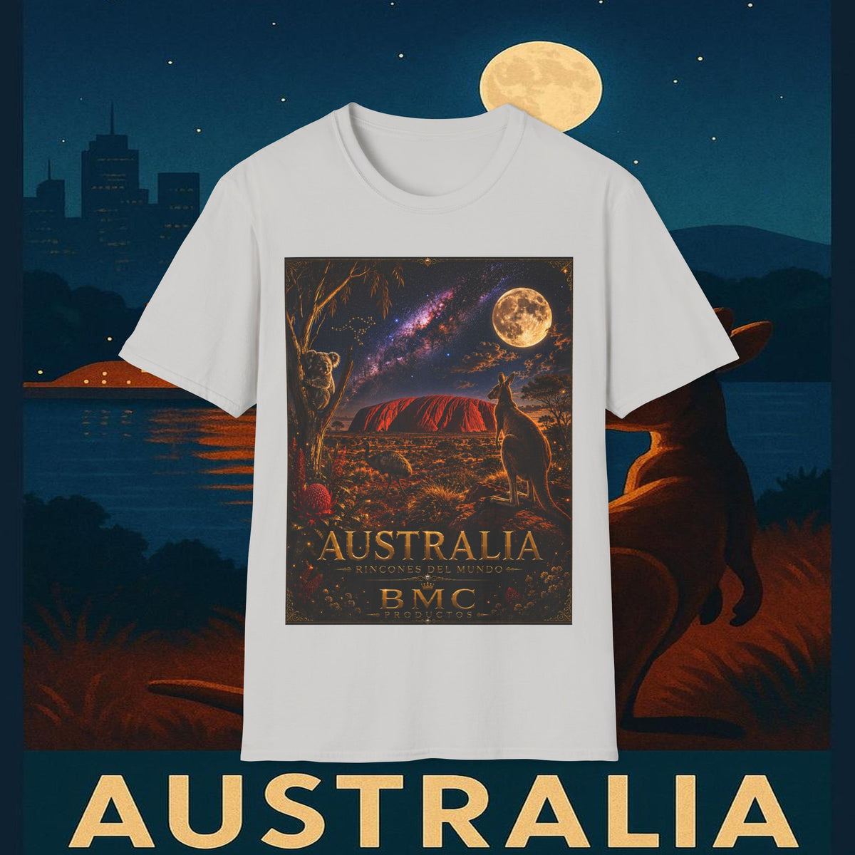 "Camiseta Australia 🌞 – Tierra de maravillas naturales y espíritu libre"