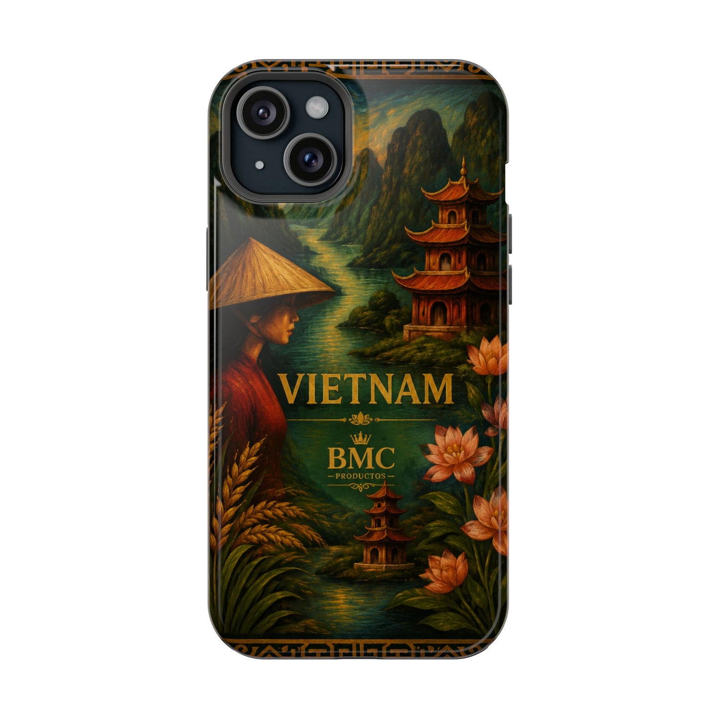 "Funda Magnética Reforzada Magnética Reforzada  Vietnam: Tradición, Naturaleza y Leyendas Ancestrales 🎋🏯🐉"