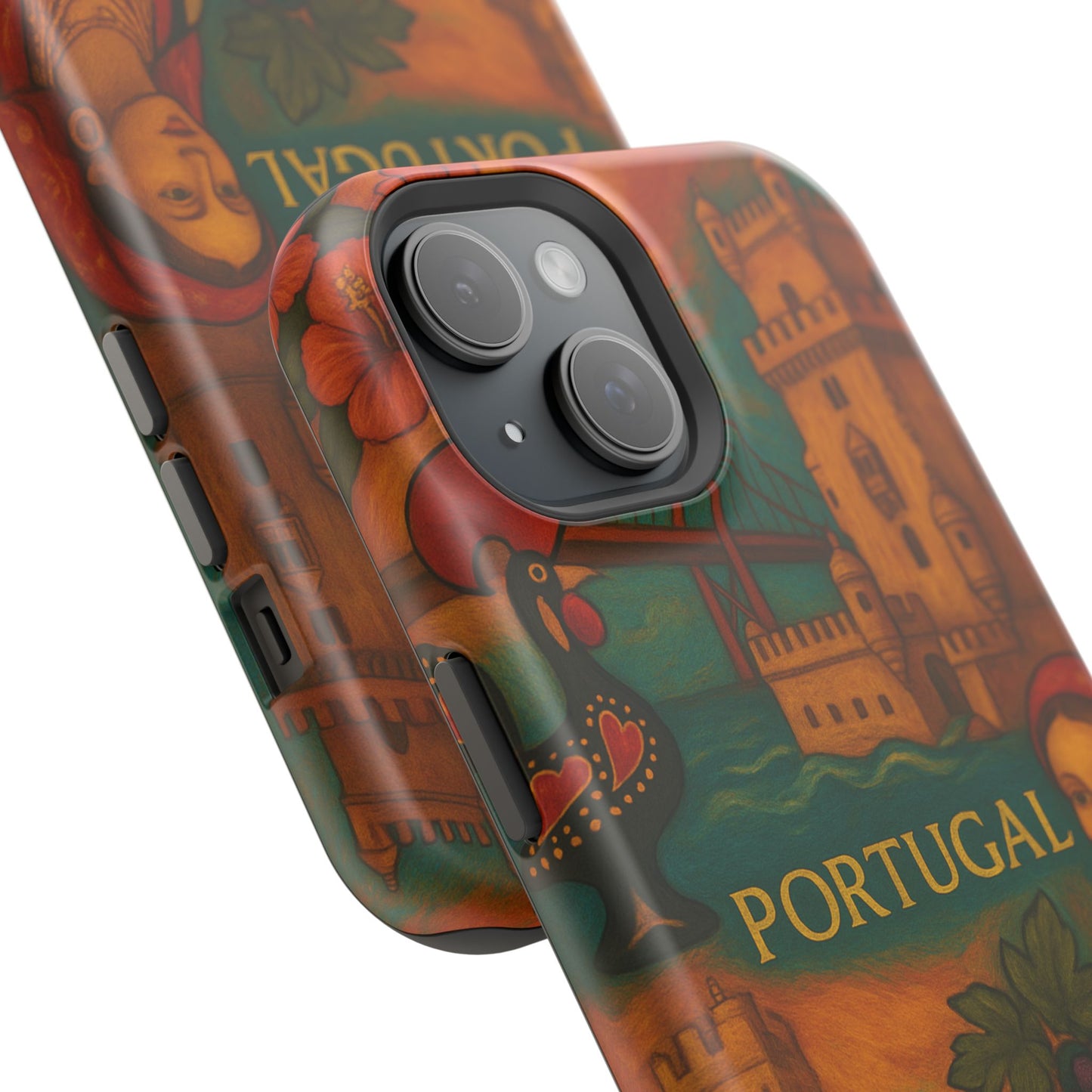 "Funda Magnética Reforzada Magnética Reforzada Portugal: Encanto Atlántico, Fados y Azulejos 🌊🎶🧿"