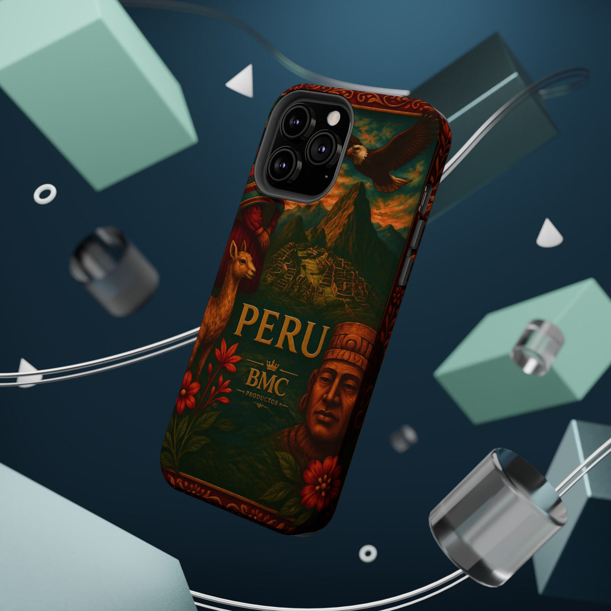 "Peru: Mysticism, History, and Eternal Wonders Reinforced Magnetic Case 🏔️🦙🛕"