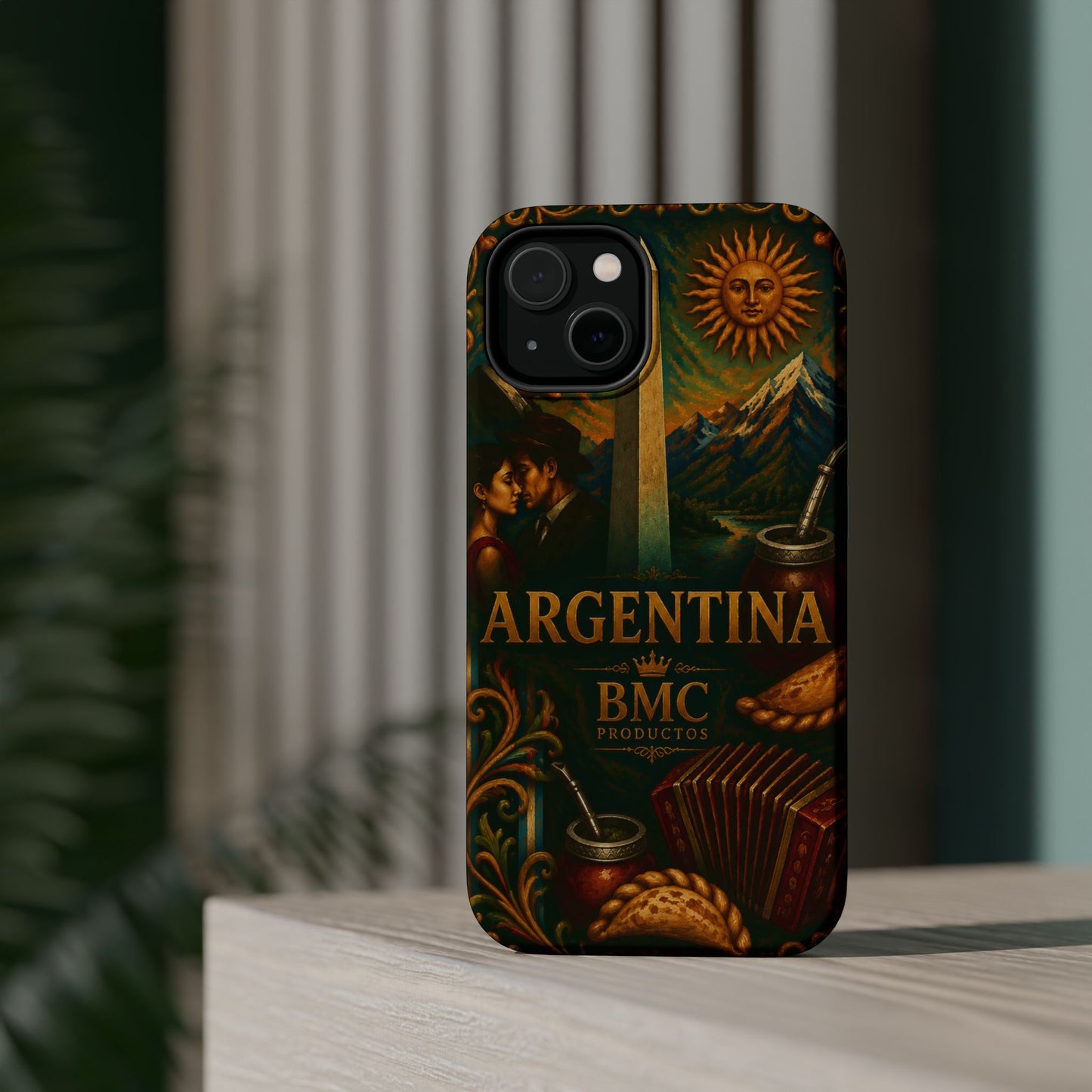 "Funda Magnética Reforzada Argentina: Pasión, Tradición y Tierra de Sueños🔥🏞️"