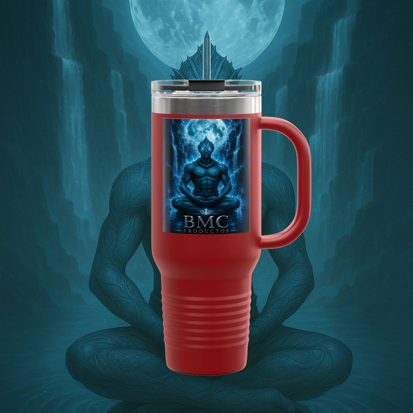 "taza de Viaje Aislada Naryzh -🌊 el Eco del Río Silente"