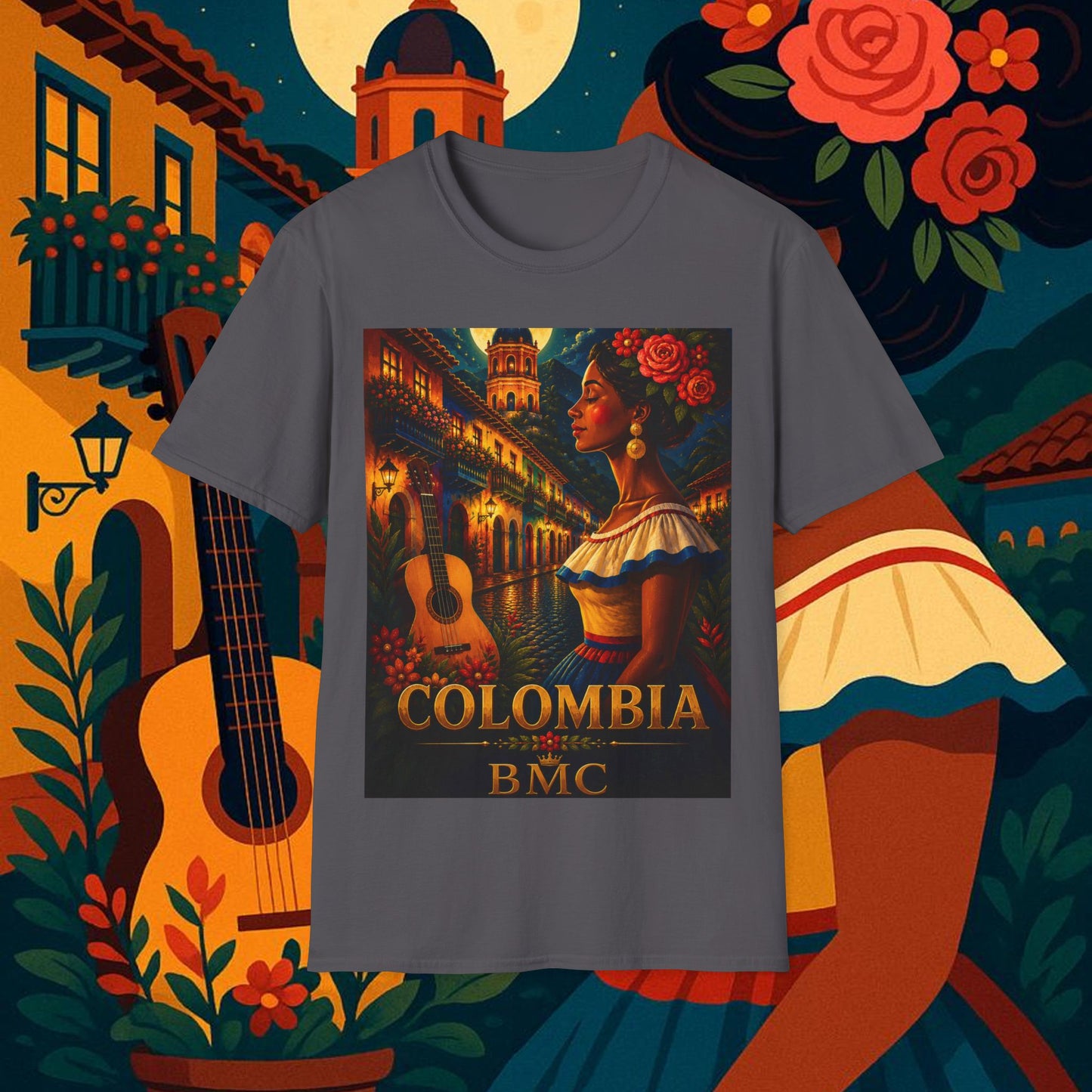 "Camiseta Colombia: Magia de Colores, Café y Tradición ☕🎨🌄"
