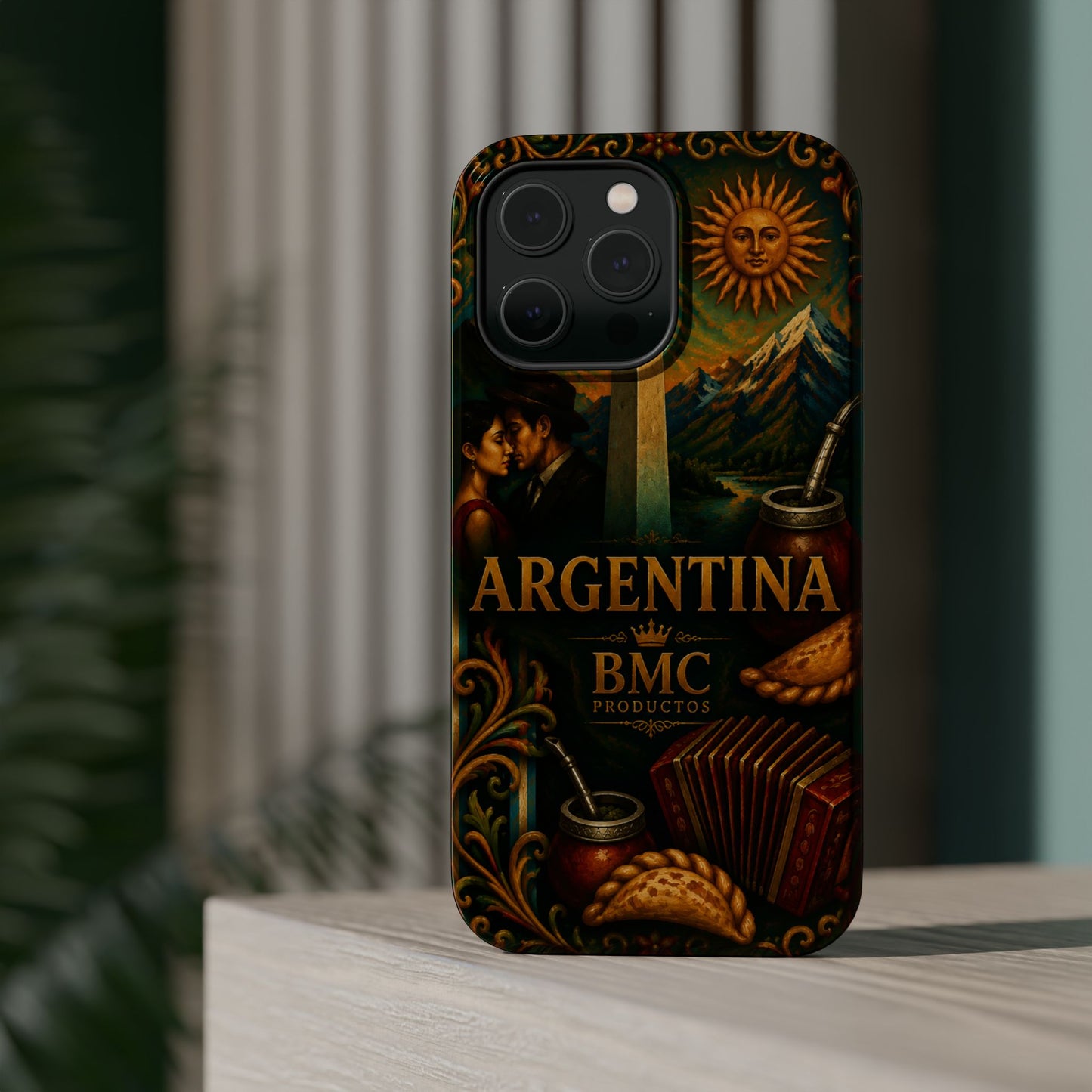 "Funda Magnética Reforzada Argentina: Pasión, Tradición y Tierra de Sueños🔥🏞️"