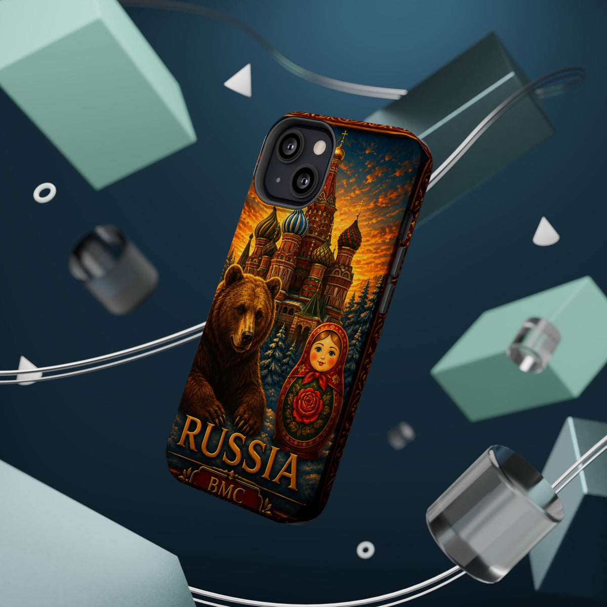 "Reinforced Magnetic Case Russia❄️ – Land of history, mystery, and grandeur"
