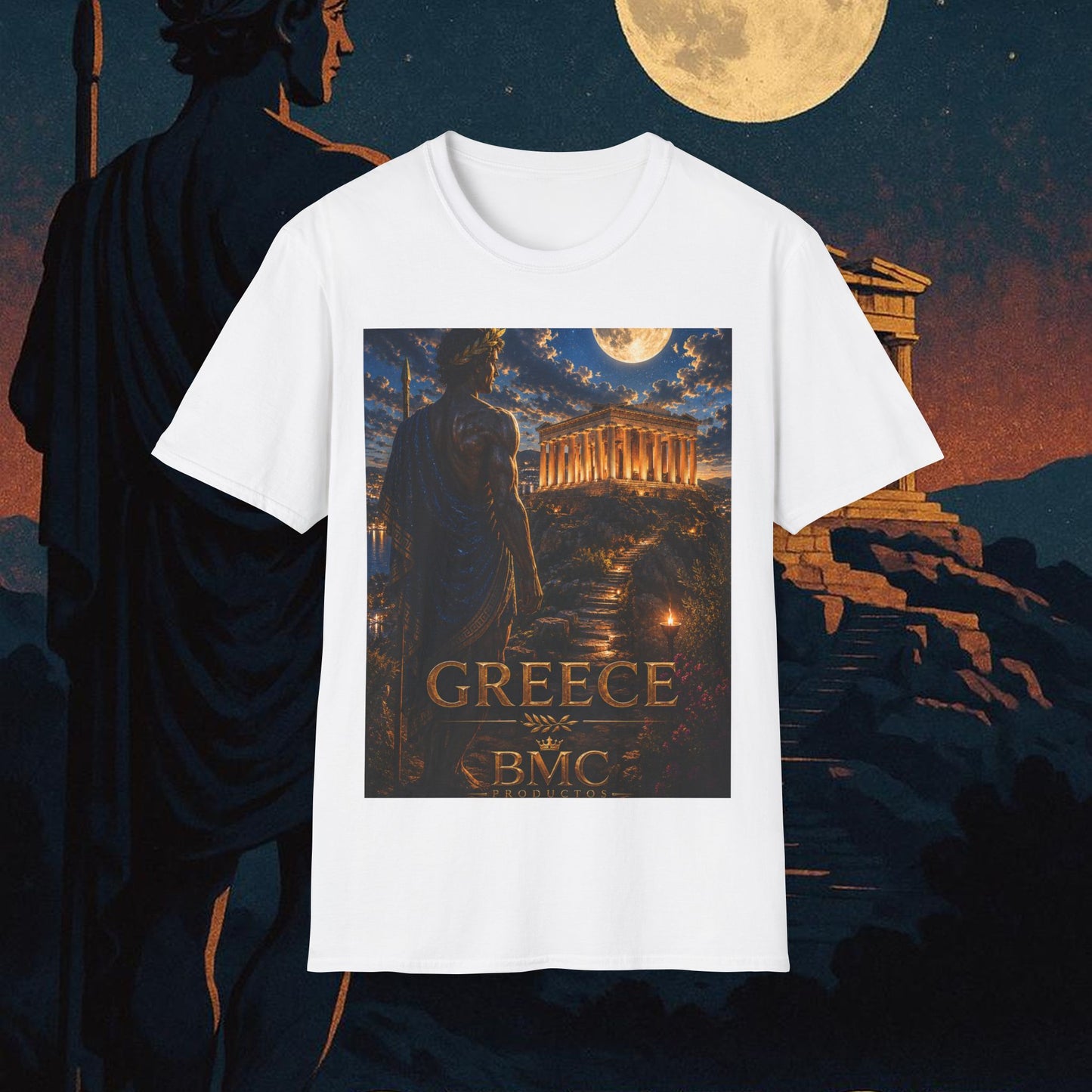 "Camiseta Grecia: Cuna de Dioses, Maravillas y Filosofía 🌊🏛️⚡"